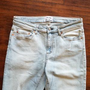 Acne Studios faded skinny jeans, mid-rise, Size 28